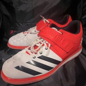 Adidas Powerlifting Shoes, Size 11, Blood Orange, Lightly Used.